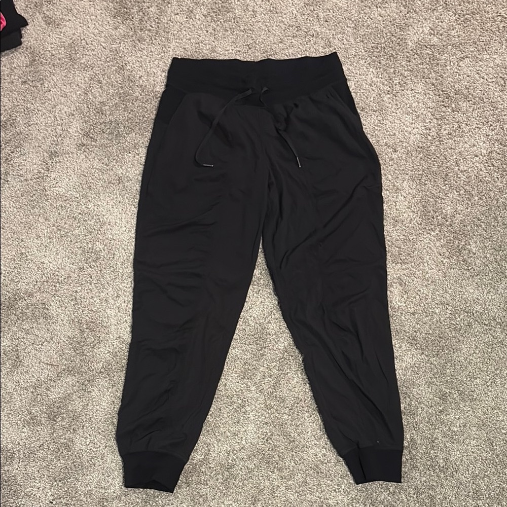 Black Lululemon Jogger Pants Size 10 women’s